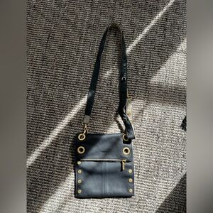 Black Leather Crossbody Bag